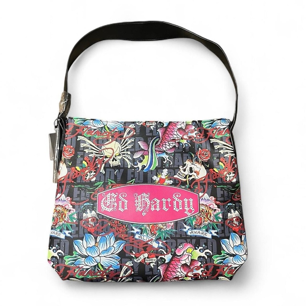 Ed Hardy grunge rhinestone purse